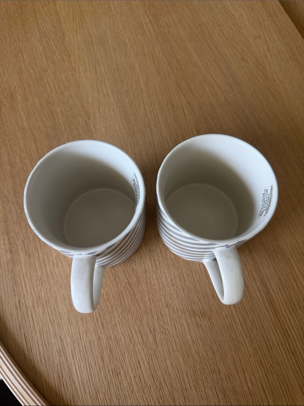 Grey Striped Elephant & Botanical Ceramic Mug - Set of 2 - Picture 5 of 6